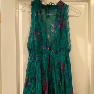 Free People Turquoise Tunic